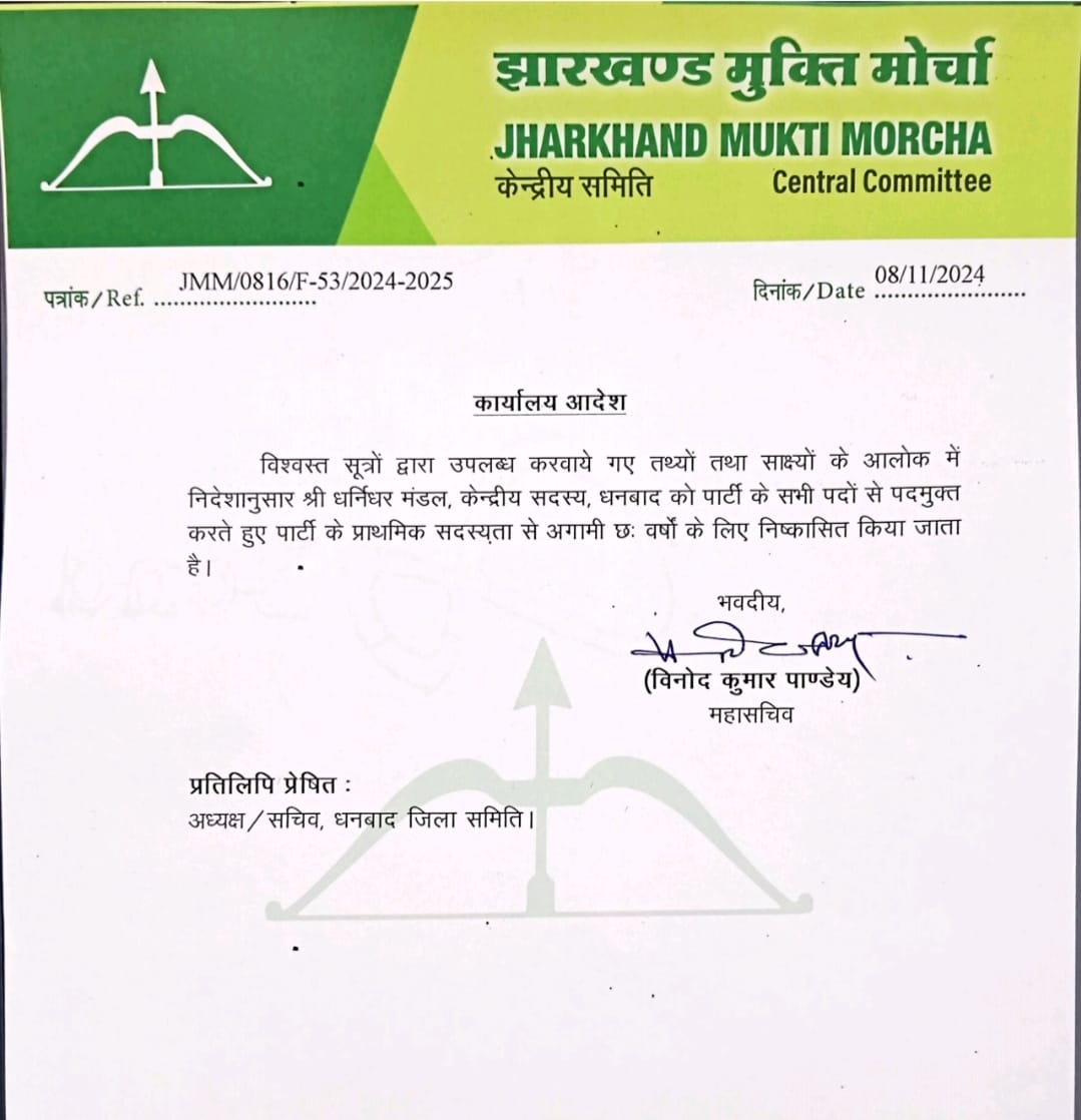 Big Political Update: धनबाद की सिंदरी में हो गया "खेला', फूलचंद मंडल के बड़े पुत्र ने दिया इस्तीफा तो पढ़िए क्या हुआ 