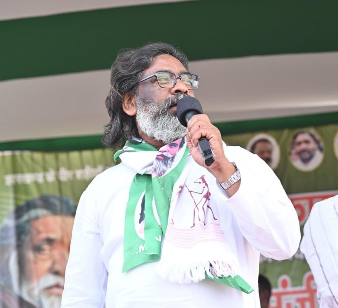 हेमंत सोरेन का भाजपा पर कड़ा प्रहार, कहा-11 साल सत्ता में रहने के बाद भी बीजेपी धर्म के नाम पर कर रही राजनीति