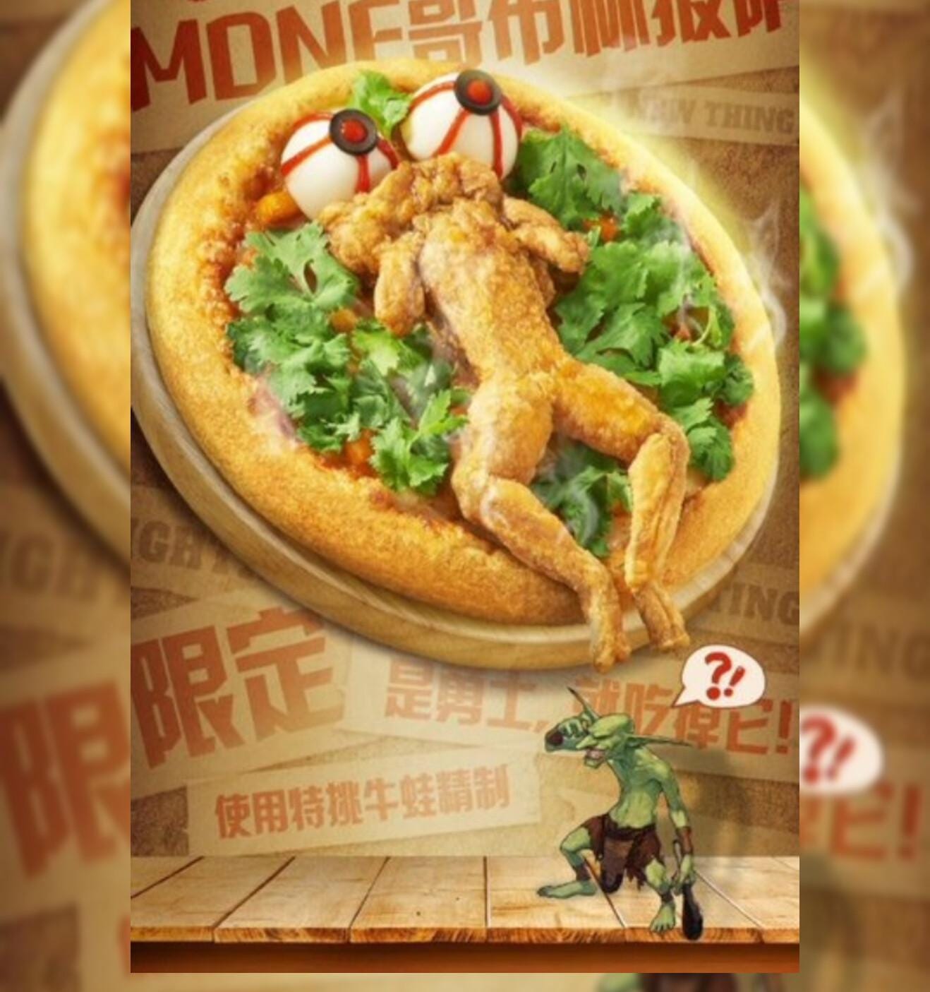 चॉकलेट और फैंटा मैगी के बाद मार्केट में आया 'मेंढक वाला Pizza', टॉपिंग देखकर यूजर्स भी हैरान, कर रहें मजेदार कमेंट्स