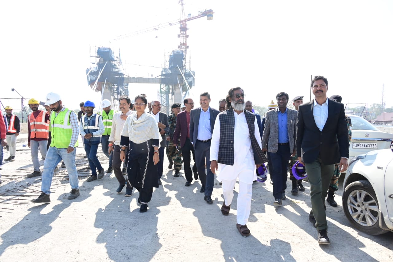 रांची को जल्द मिलने वाला है एक और फ्लाईओवर, सीएम हेमंत सोरेन ने निरीक्षण कर कहा- सबसे अलग होगा यह ब्रिज