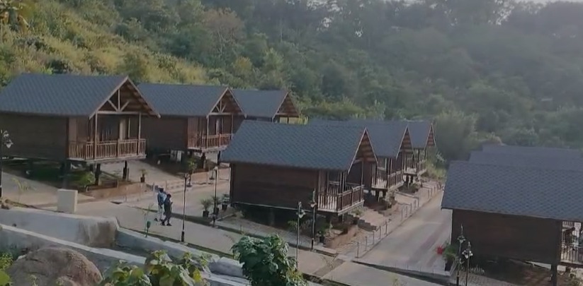 पर्यटकों को भा रहा है मसानजोर में निर्मित इको कॉटेज, उद्घाटन का इंतजार