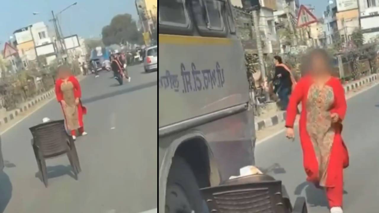 'अरे कोई इस इंस्टाग्राम पर बैन लगवाओ!' रील बनाने का आंटी पर चढ़ा ऐसा भूत, बीच सड़क कुर्सी लगा करने लगी डांस, लोग हो गए परेशान