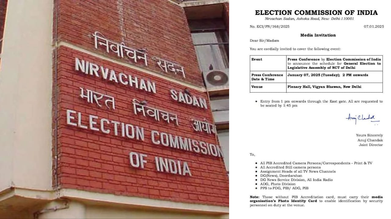 दिल्ली विधानसभा चुनाव की घोषणा आज, 70 विधानसभा सीटों पर चुनाव का शेड्यूल जारी करेगा चुनाव आयोग