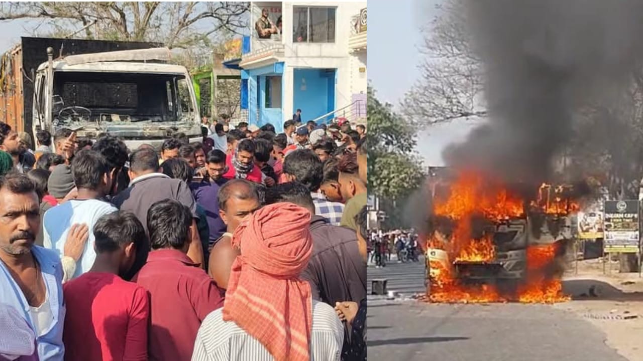 Breaking: गिरिडीह में सीमेंट लोड ट्रक ने मासूम समेत चार लोगों को रौंदा, चारों की मौत, गुस्साए ग्रामीणों ने ट्रक में लगाया आग