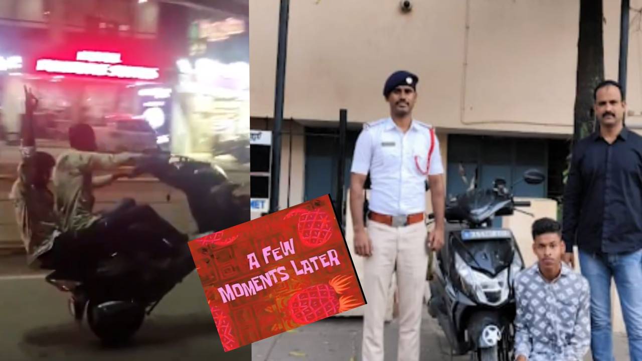 सड़क पर दिखा रहे थे हीरोगीरी, पुलिस ने फ्यू मोमेंट लेटर की दिखा दी तस्वीर, यूजर्स बोले- 'निकल गई सारी हेकड़ी...'