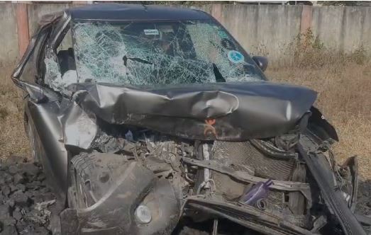 गिरिडीह : डुमरी एनएच-19 पर भीषण सड़क हादसा, दो की दर्दनाक मौत, एक घायल