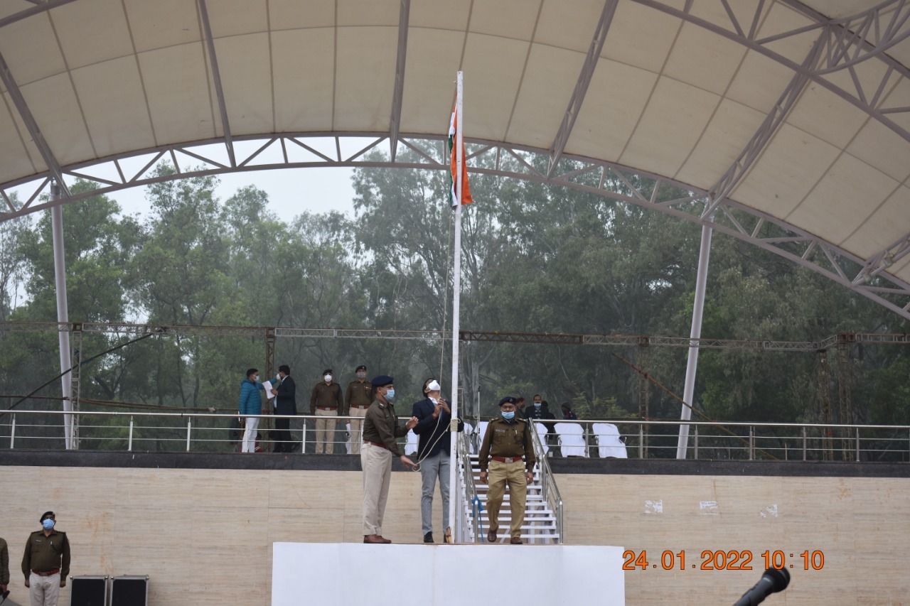 गणतंत्र दिवस समारोह : मोरहाबादी मैदान में किया गया फुलड्रेस रिहर्सल