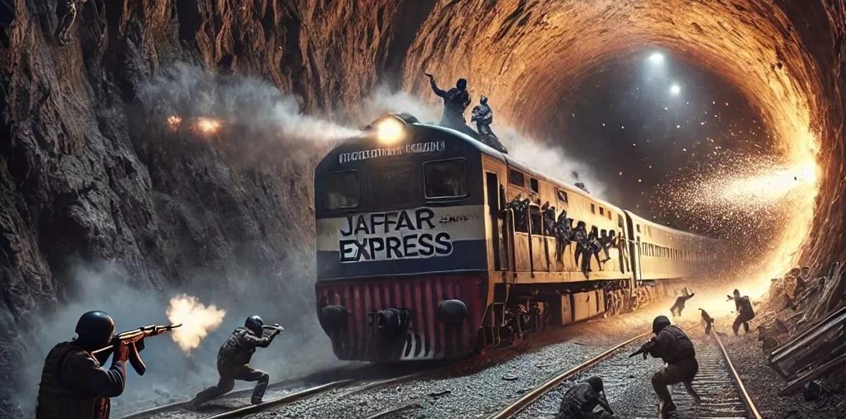 पाकिस्तान में ट्रेन को सशस्त्र लोगों ने किया हाईजैक, 20 लोगों को मार गिराया