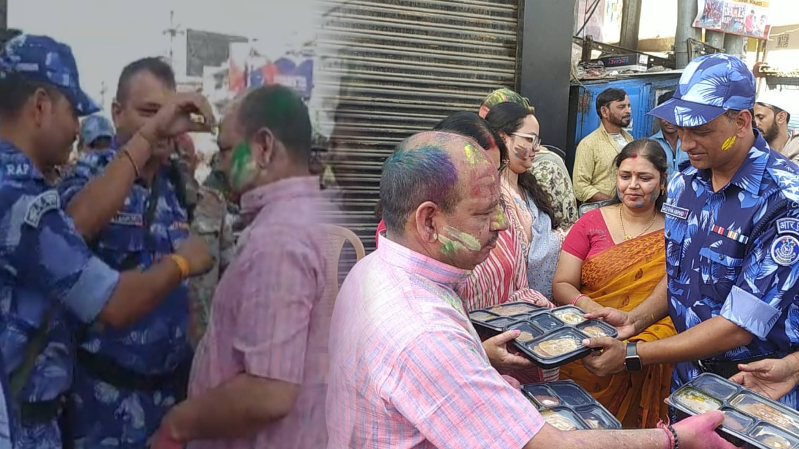 होली के खुमार के साथ रमजान की रौनक, रांची SSP ने जवानों को लगाए रंग, रोज़ेदारों के बीच किया इफ्तार का वितरण