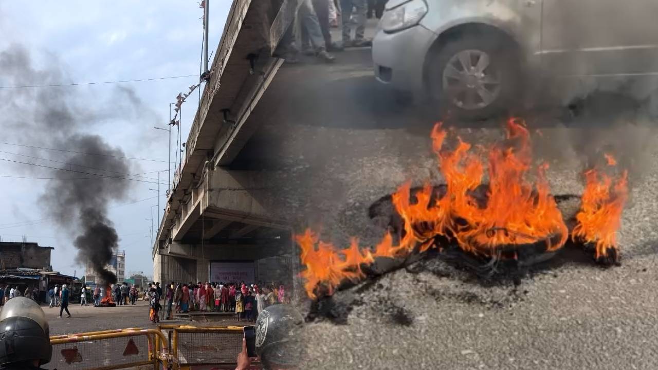 आज रांची बंद, सड़क पर उतरे आदिवासी संगठन के लोग, टायर जलाकर कर रहे विरोध