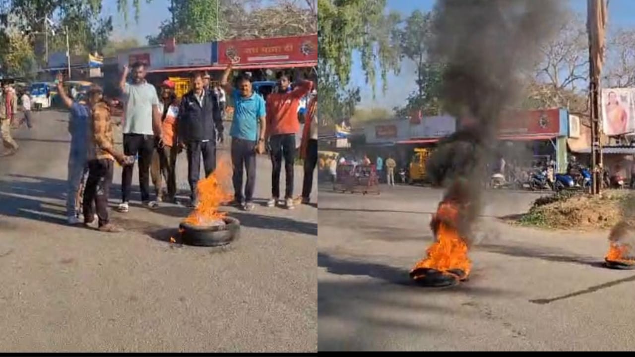 भाजपा नेता की हत्या के विरोध में आज रांची बंद, जगह-जगह आगजनी कर विरोध प्रदर्शन