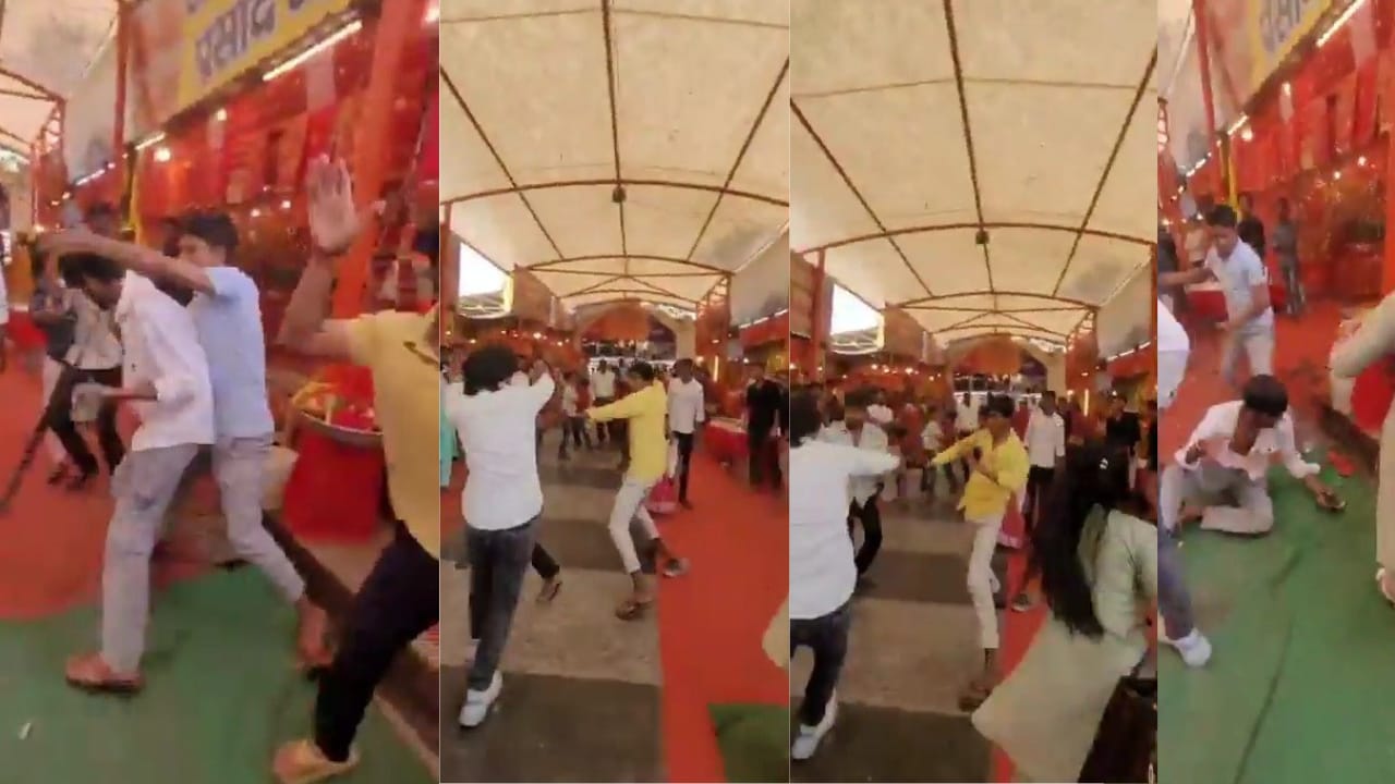 दबंगई! मंदिर परिसर में प्रसाद नहीं खरीदने पर देखिए दुकानदारों ने कैसे की ग्राहक की धुनाई, जानिए कहां का है मामला