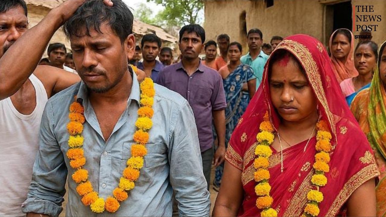 5 बच्चों की मां के साथ गुलु-गुलु कर रहा था प्रेमी, गांव वालों ने पकड़ा तो पहले कर दी धुनाई, फिर कराई शादी, देखें Viral Video