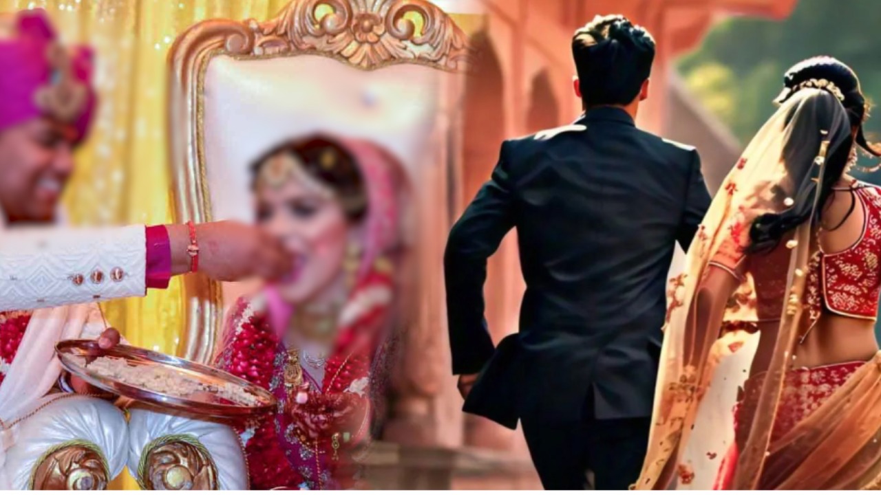 हाय राम...! वरमाला के बाद दूल्हे ने खिलाई मिठाई, दुल्हन हाथ धोने के बहाने प्रेमी संग हो गई फरार, अब माथा पीट रहा दुल्हा
