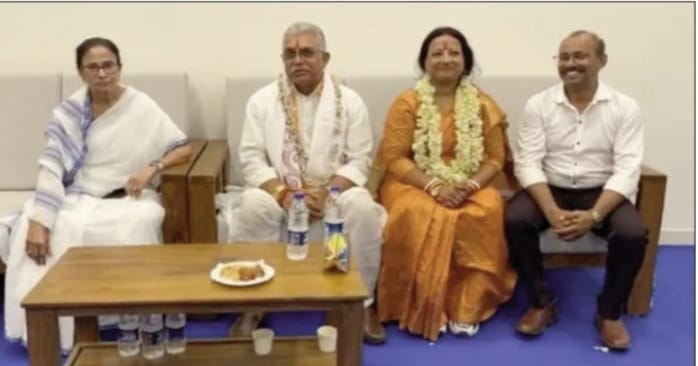 बंगाल के भाजपा नेता दिलीप घोष पत्नी संग मुख्यमंत्री ममता बनर्जी से क्यों और कैसे मिले, पढ़िए इस रिपोर्ट में !