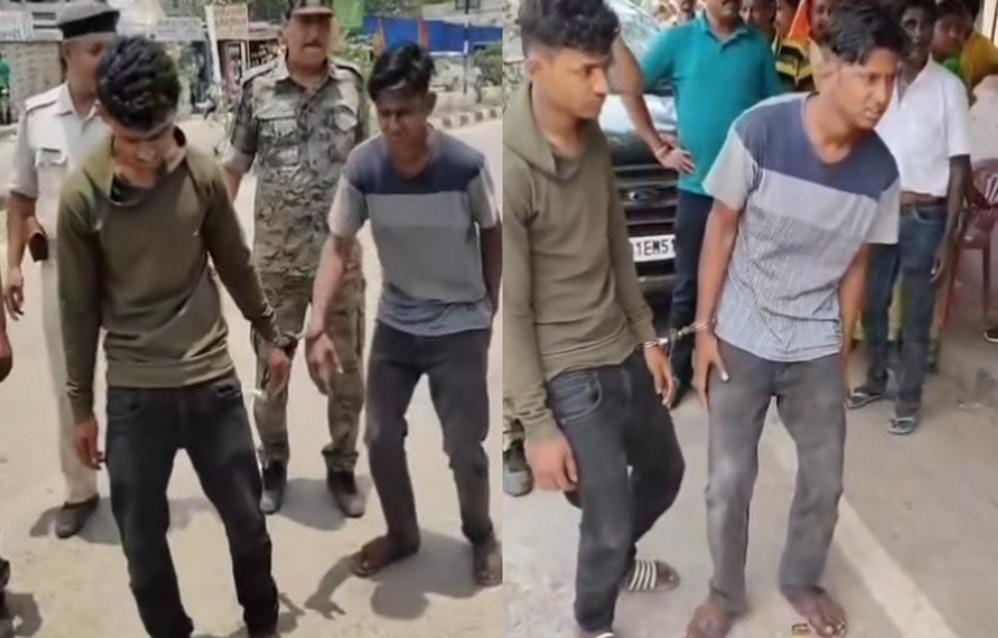 जिस जगह पर ऑटो चालक ने पुलिस को दिखाई दबंगई, ईट से मार कर किया घायल,उसी जगह पुलिस ने हथखड़ी लगा कर निकाला जुलूस, देखिए वीडियो