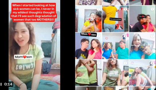 VIRAL POST: सोशल मीडिया पर ट्रेंड का गंदा नाच!फेमस होने के चक्कर में माँ-बेटे ने पार कर दी हद, वीडियो देख शर्म से झुक जाएगी निगाहें