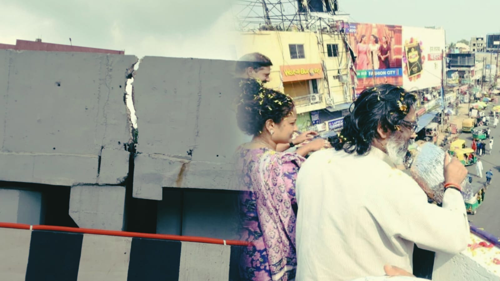 उद्घाटन का नहीं हुआ एक साल भी पूरा! कांटा टोली फ्लाईओवर का रेलिंग फटा, 8 महीने में ही खुल गई पोल