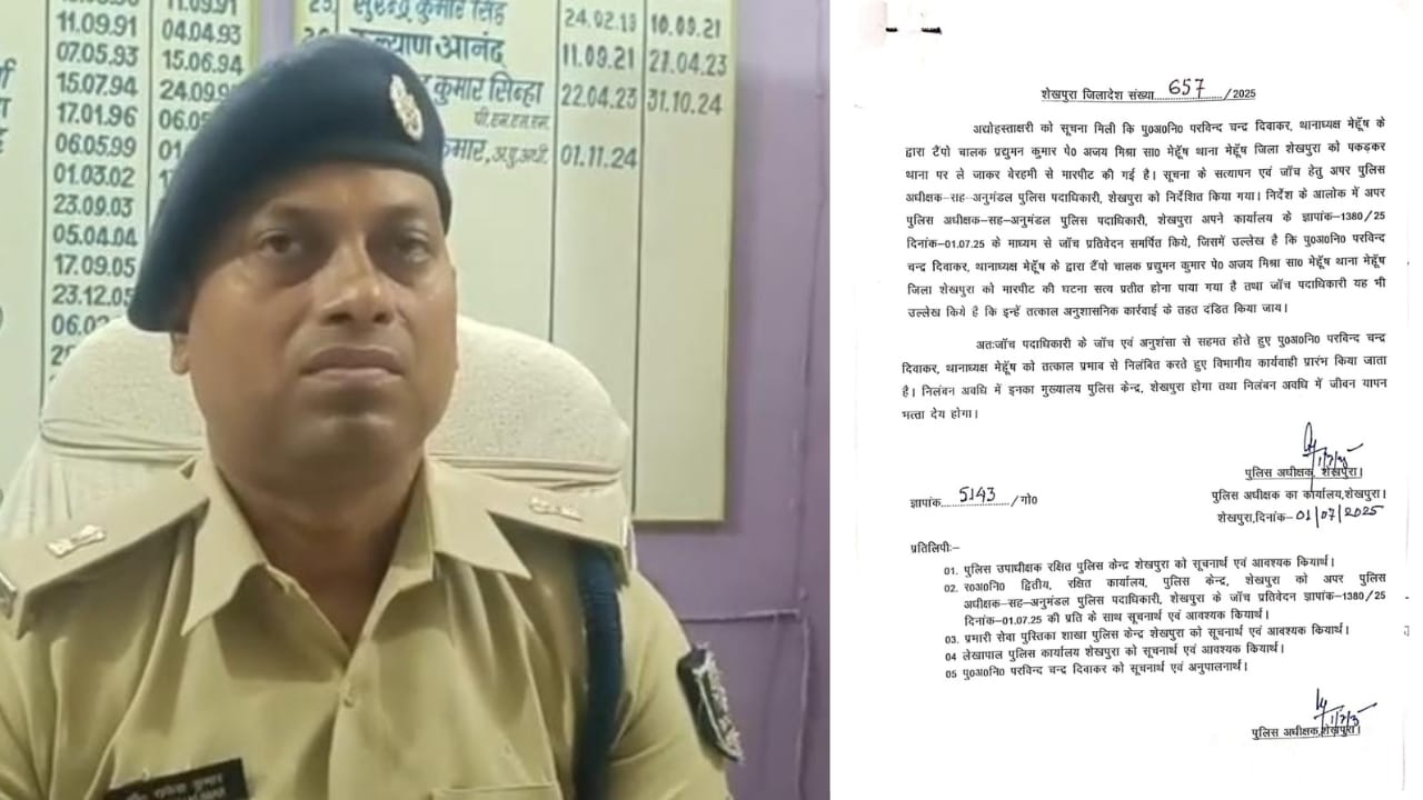 वर्दी का रौब दिखाना पड़ा महंगा: ई-रिक्शा चालक से थूक चटवाने और पिटाई करने वाले थानाध्यक्ष पर गिरी गाज, एसपी ने किया निलंबित, जानिए पूरा मामला 