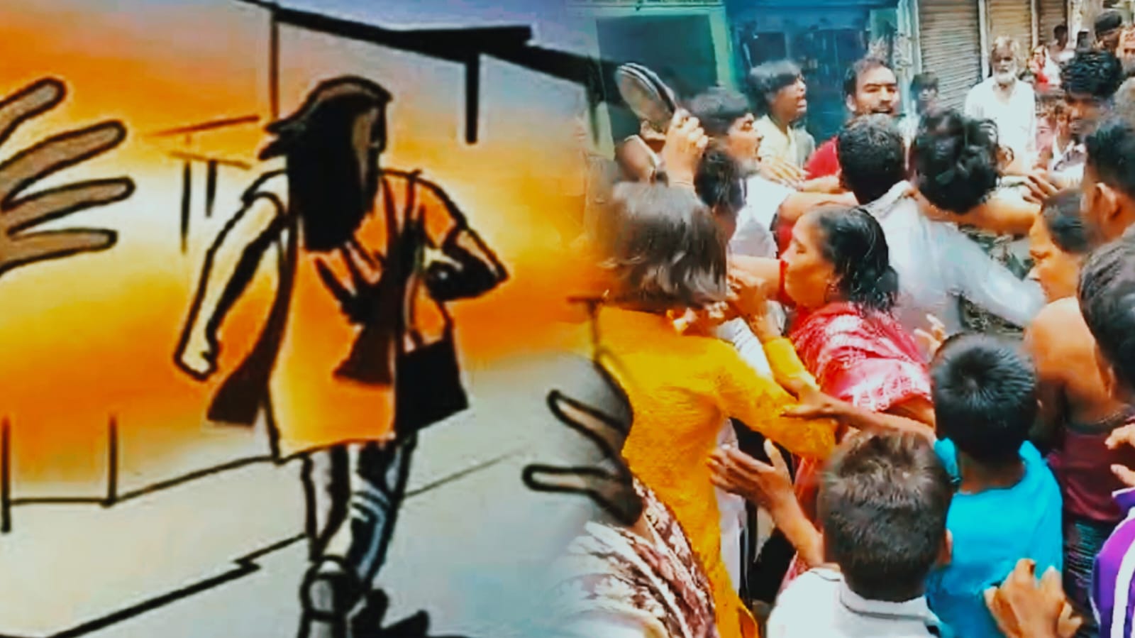 भागलपुर में लड़की से छेड़खानी करने पर छिड़ गई जंग, लाठी-डंडों से सड़कों पर उतरे दो गुटों में जमकर हुई मार-पीट