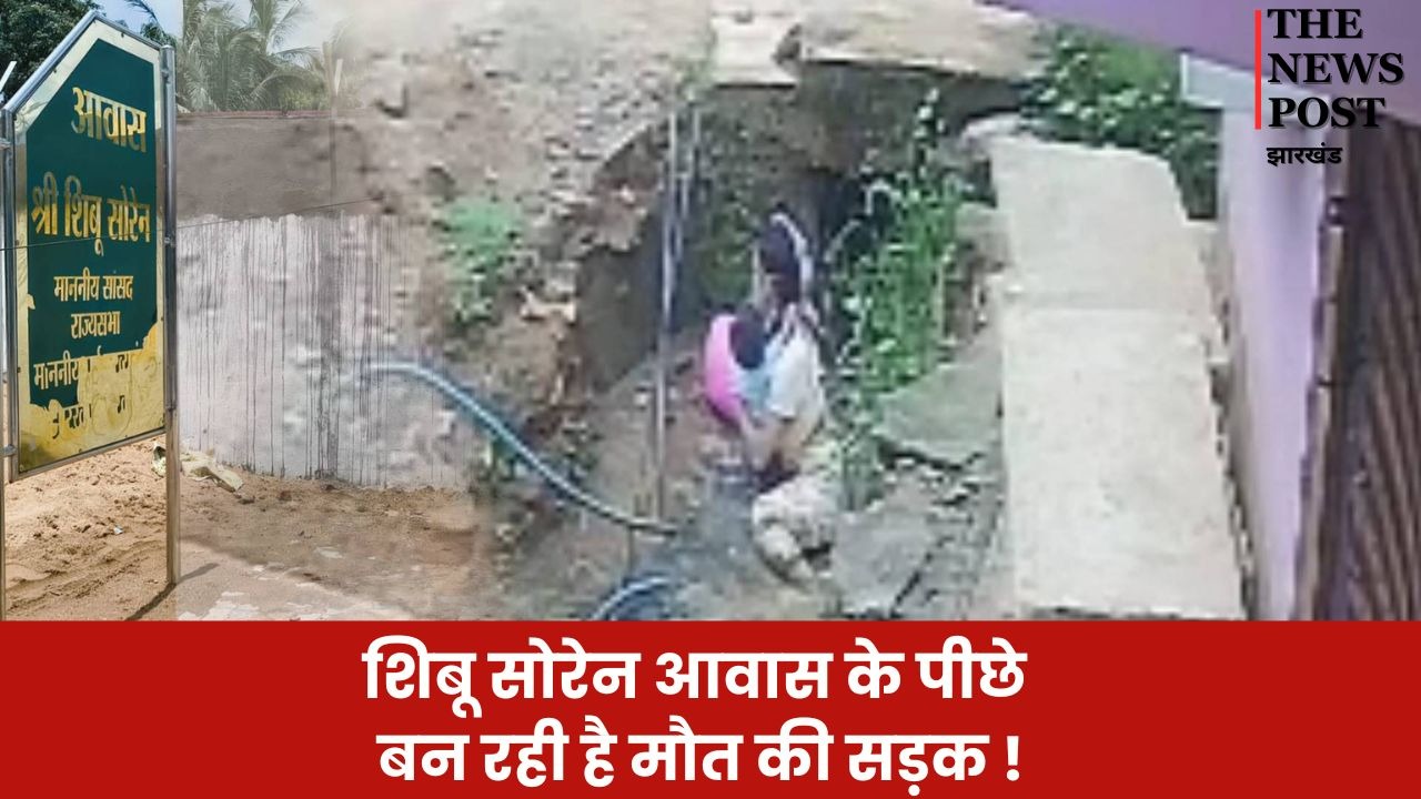 खबर का असर : युद्ध स्तर पर नाला निर्माण का कार्य जारी