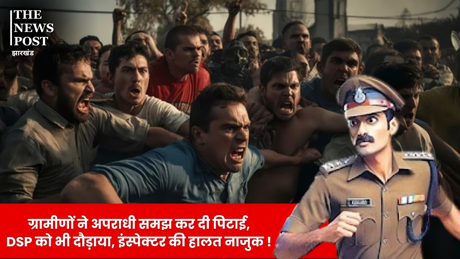 सिविल ड्रेस में हथियार लेकर गांव पहुंची पुलिस, ग्रामीणों ने अपराधी समझ कर दी पिटाई, DSP को भी दौड़ाया, इंस्पेक्टर की हालत नाजुक