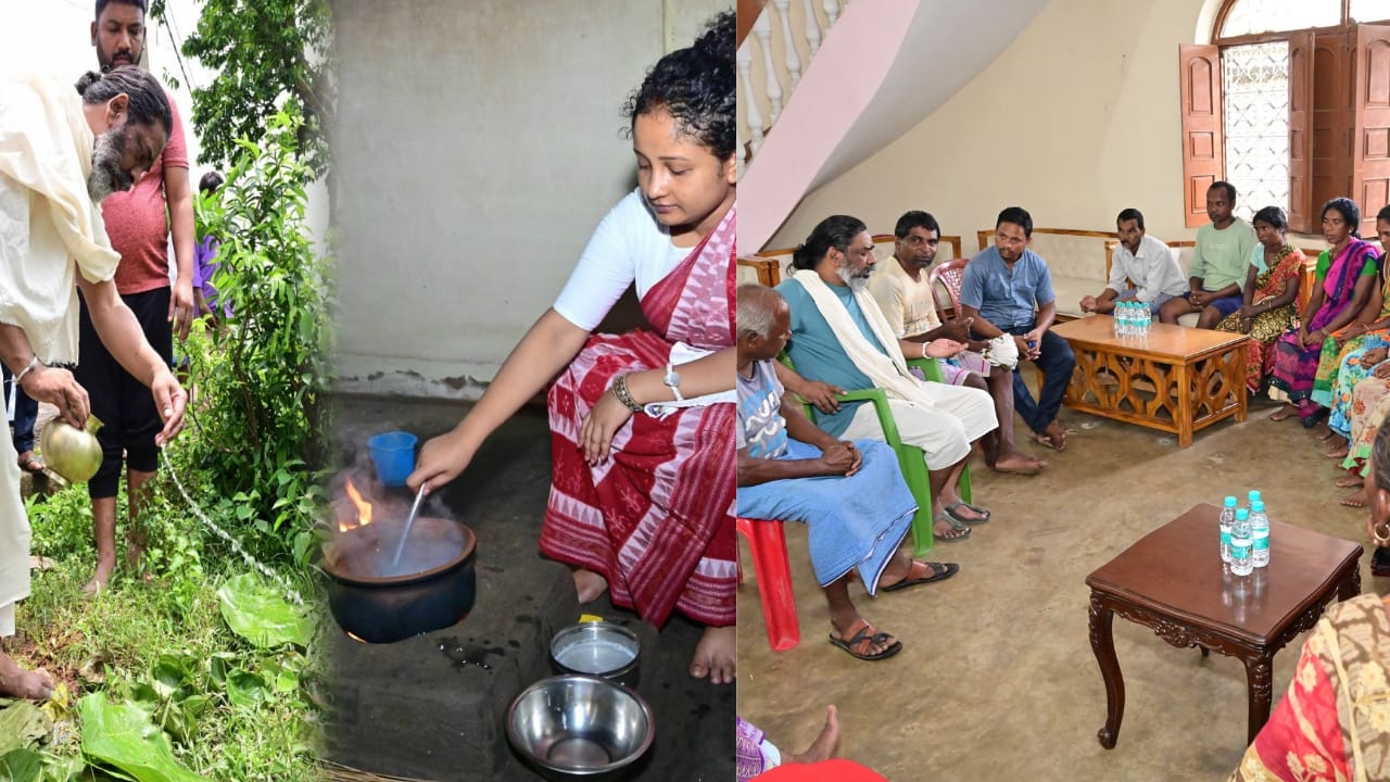 शिबू सोरेन श्राद्ध कर्म: हेमंत और कल्पना सोरेन ने निभाई रस्में, सीएम ने ग्रामीणों और परिजनों संग दस कर्म को लेकर किया विचार-विमर्श