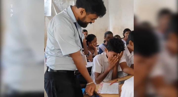 So Sweet! परीक्षा देते-देते बीच में ही सो गया मासूम बच्चा,फिर मास्टर साहब ने किया कुछ ऐसा कि जीत लिया सबका दिल, देखिये-VIRAL VIDEO