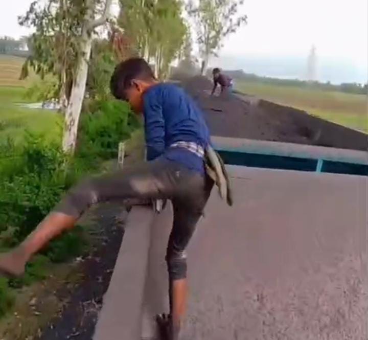 चलती मालगाड़ी पर नाबालिग कोयला चोरों ने किया ऐसा खतरनाक और जानलेवा स्टंट की VIRAL हो गया VIDEO, आप भी देखिए   