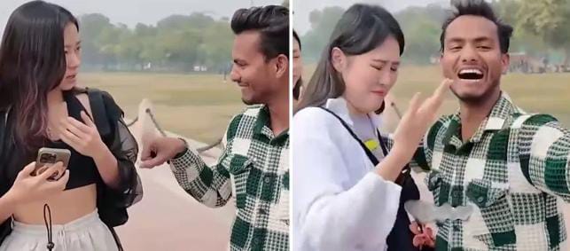 एक बार हग करो ना ! कोरियन महिलाओं के साथ दिल्ली में किया गया दुर्व्यवहार, भड़के लोग आप भी देखें-VIDEO