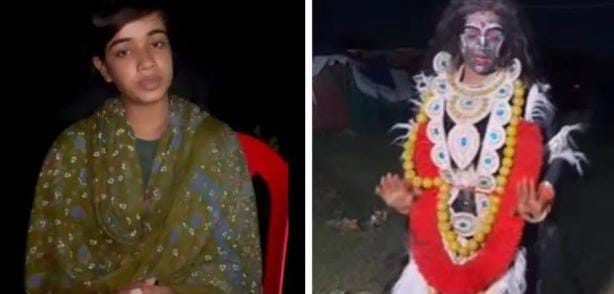मुझे माफ़ कर दीजिए....पहले बनाया माता काली का रूप फिर अश्लिल गाने पर किया डांस,विवाद बढ़ने पर गिड़गिड़ाने लगी लड़की ,देखिए VIDEO