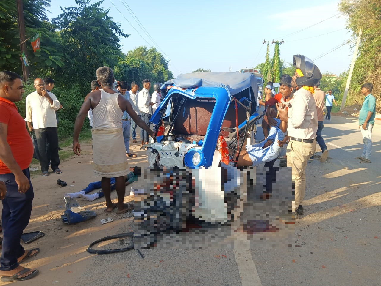 बिहार के सासाराम में भीषण सड़क हादसा, ट्रक-टेंपो भिड़ंत में दो बच्चों समेत तीन की मौत