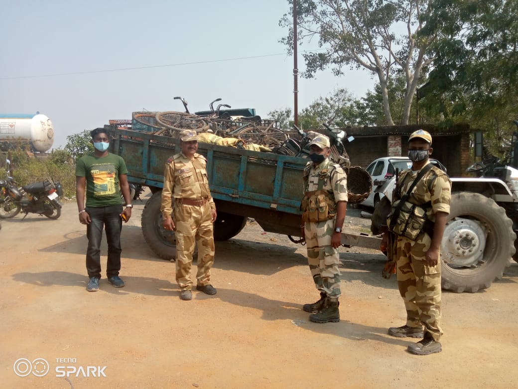 सीआईएसएफ ने की छापेमारी, 3 टन कोयला जब्त