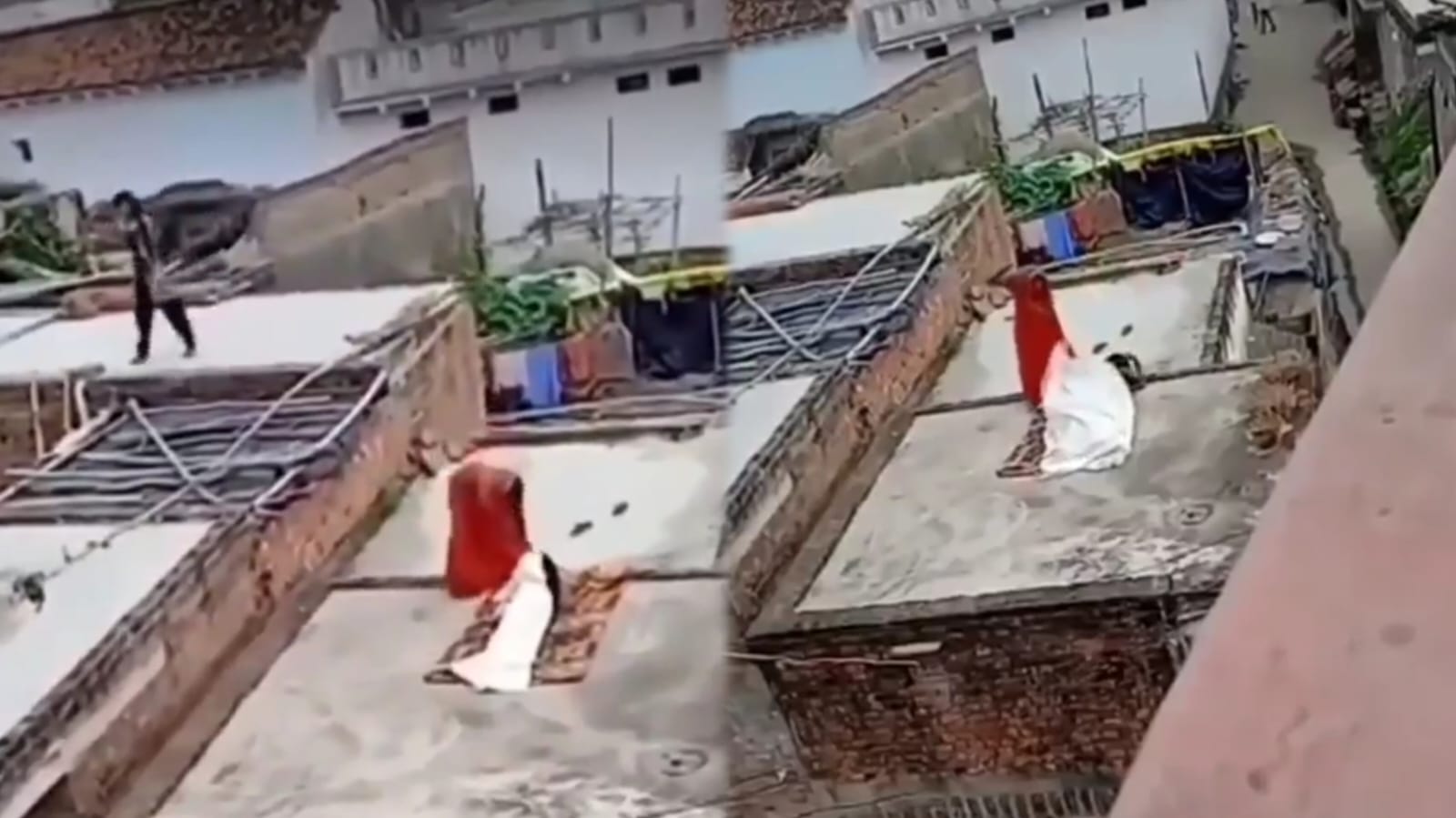 छत पर चादर के नीचे पड़ोसन संग चल रहा था रोमांस, तभी आ गई मां! उसके बाद जो हुआ जान कर उड़ जाएंगे आपके होश, देखिए वायरल वीडियो