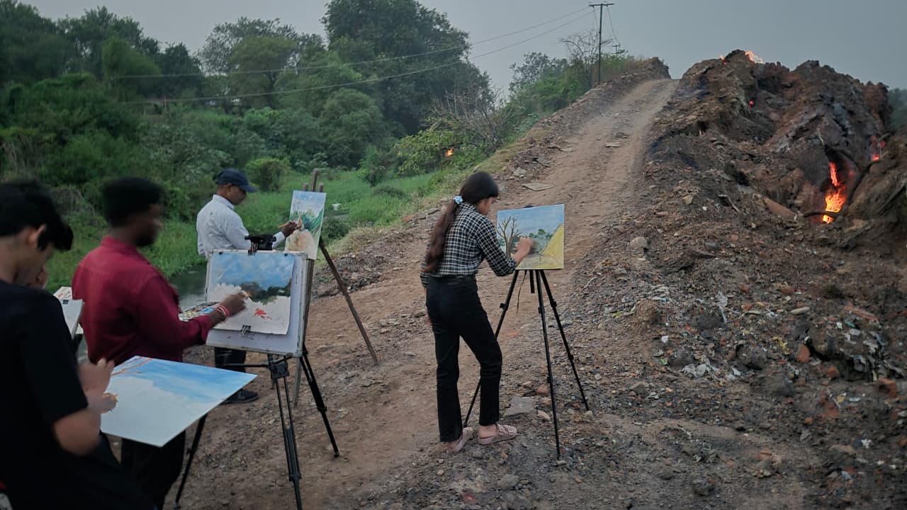 Jhariya Fire: झरिया की भूमिगत आग अब 109 साल की हुई,कलाकारों ने क्यों उकेरी इसकी भयावहता, पढ़िए