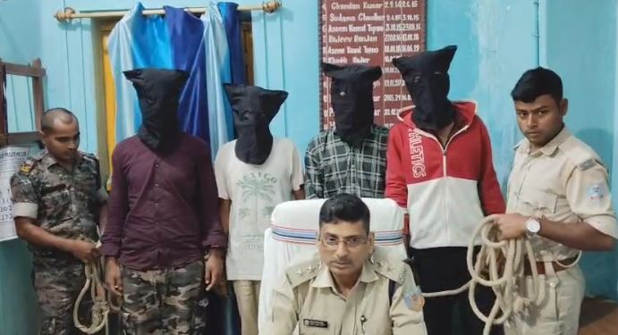 देवघर के कुंडा थाना क्षेत्र में हुए गोली कांड का पुलिस ने किया उदभेदन, 4 गिरफ्तार, देशी कट्टा और कारतूस बरामद