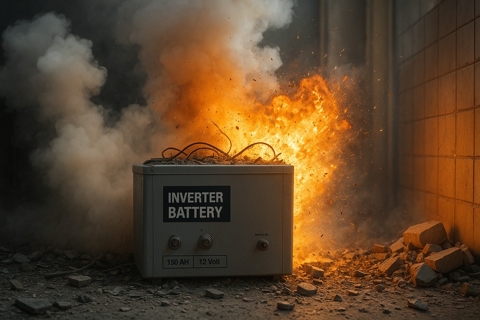 सावधान! इन्वर्टर बैटरी बैटरी में दिखा पानी का निशान? भूलकर भी ना करें नजरंदाज, नहीं तो कभी भी हो सकता है बम की तरह ब्लास्ट!