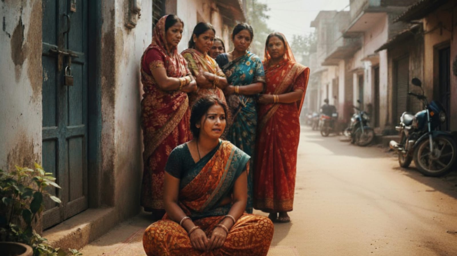 हुसैनाबाद में प्रेमी के घर के बाहर धरने पर बैठी प्रेमिका, आशिक हो गया फरार,जानिए पूरा मामला