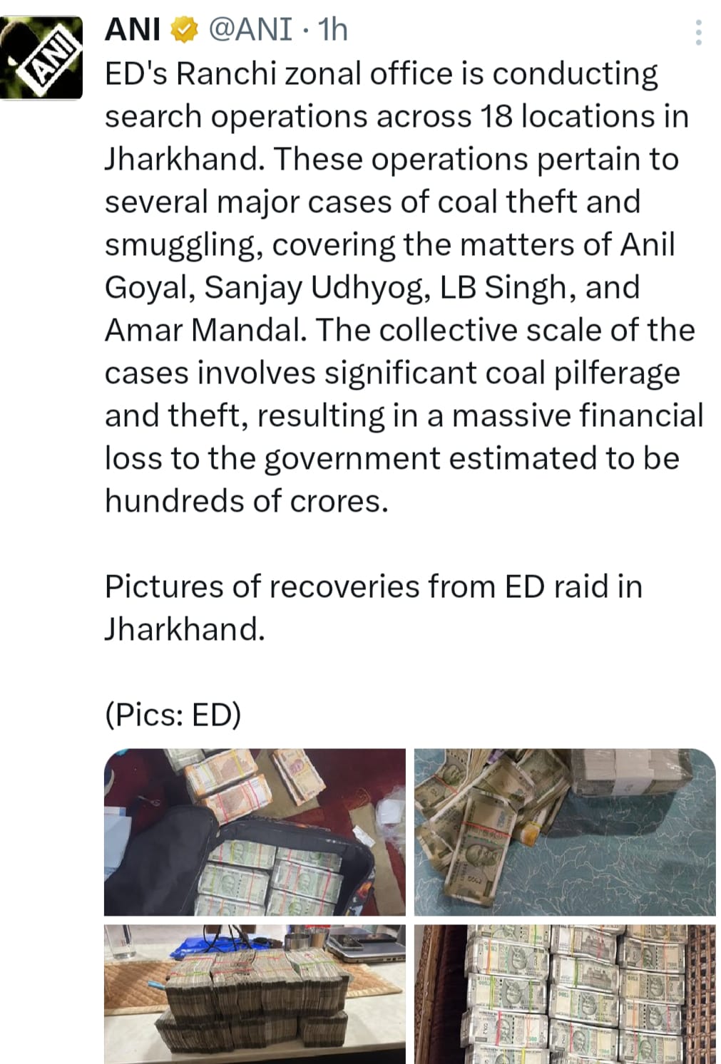 कोयला के काले कारोबार के Tripal Nexus पर ईडी का कड़ा प्रहार, झारखंड से बंगाल तक क्यों हाहाकार