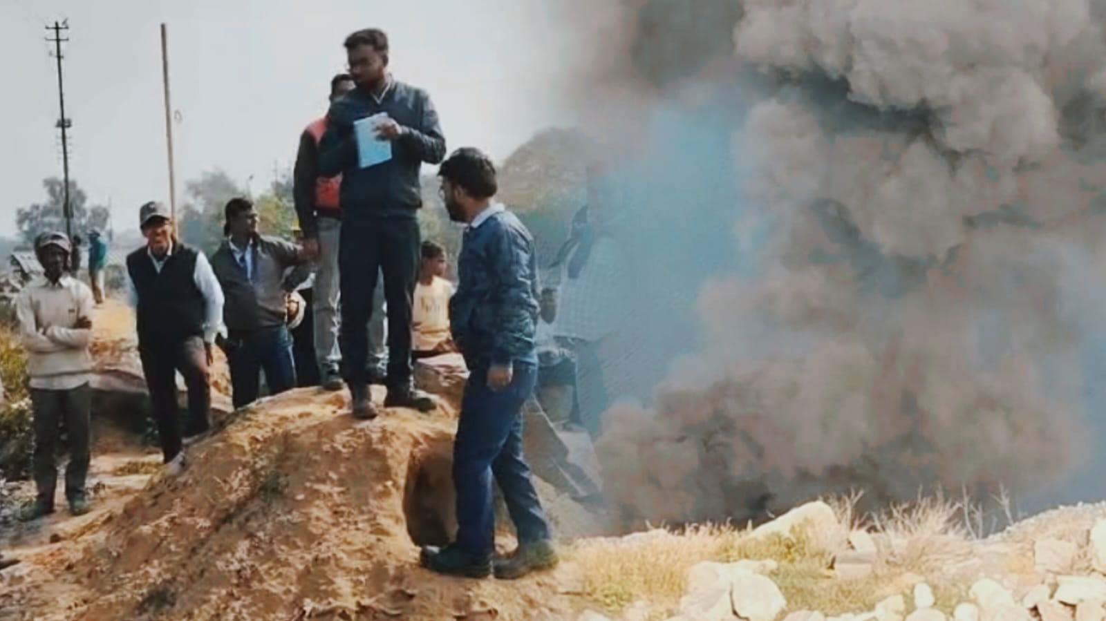 धनबाद : कतरास में भूमिगत आग से जहरीली गैस का रिसाव, मां अम्बे ओपी क्षेत्र में दहशत, ग्रामीणों में दिखा भारी आक्रोश