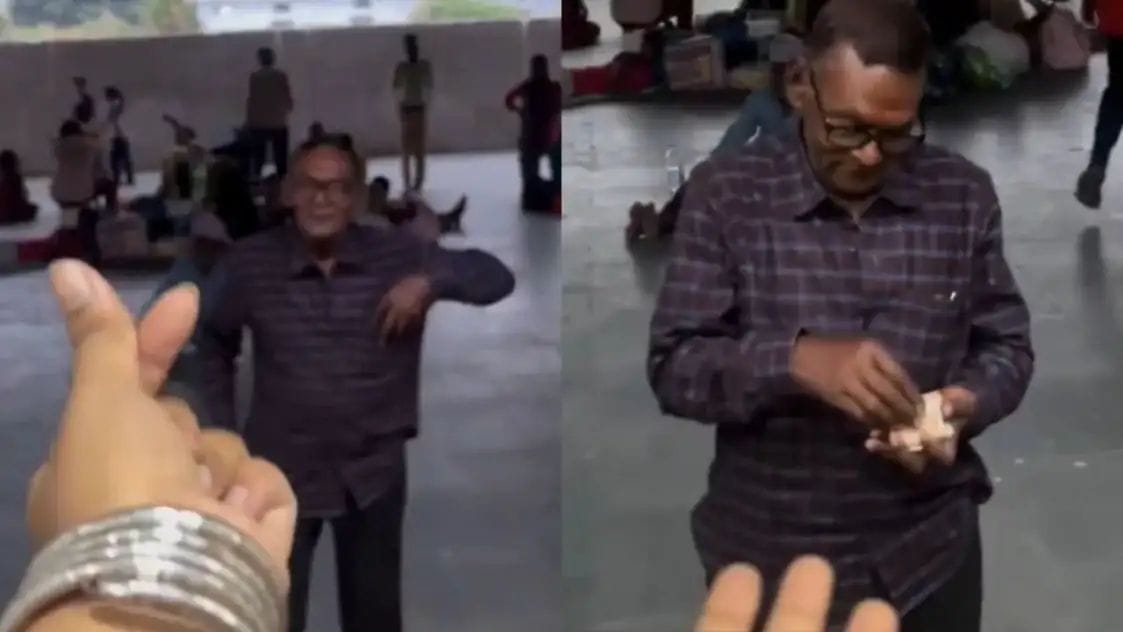 ट्रेन की खिड़की से बेटी ने दिखाया कोरियन हार्ट, फिर पापा ने मासूमियत से जो किया देख हंस पड़े लोग, Video Viral 