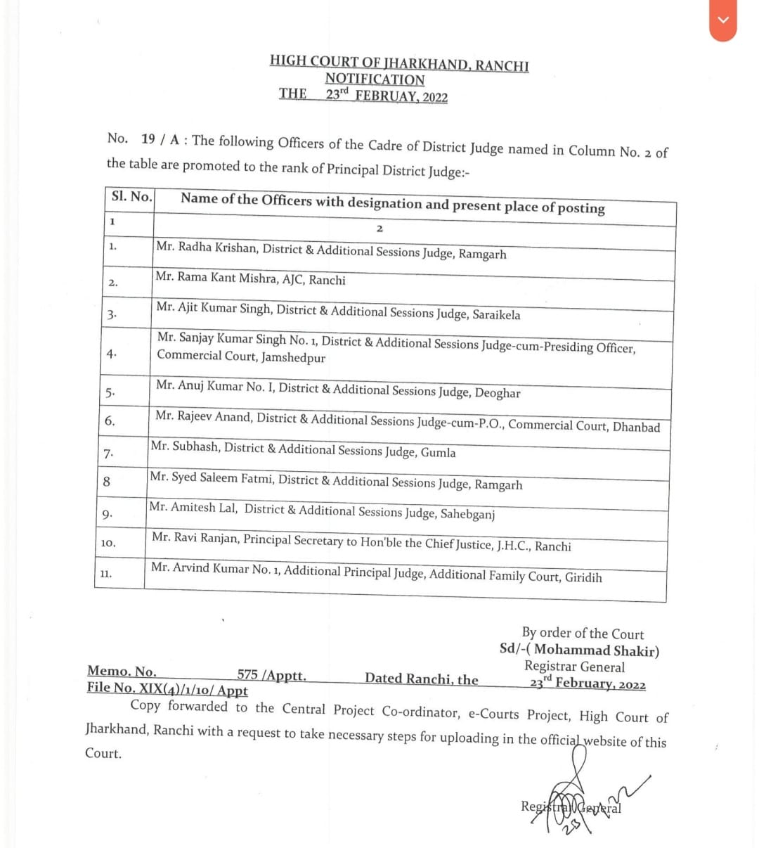 Big Updates : बड़े स्तर पर न्यायिक अधिकारियों को हाईकोर्ट ने दी प्रोन्नति, तबादला-पदस्थापन