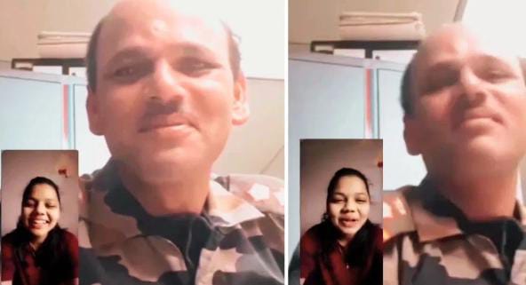 Salute! ड्यूटी पर तैनात इंडियन आर्मी के जवान की बेटी ने किया वीडियो कॉल, फिर जो हुआ  VIDEO देख इमोशनल हो गया देश