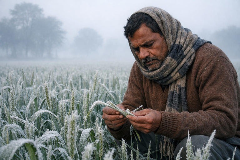 हाड़ कपाने वाले ठंड का कहर, फसल बचाने के लिए जूझ रहे झारखंड के किसान