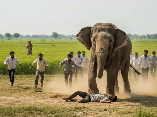 झारखंड का killer हाथी !  हर दिन कर रहा अटैक, एक रात में 7 को मारा,  दहशत में लोग