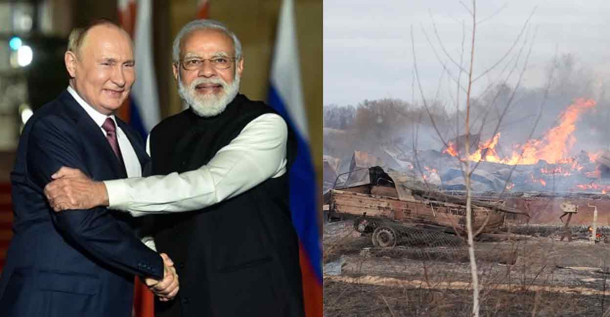 रूस-यूक्रेन के बीच जंग : प्रधानमंत्री मोदी ने ब्लादिमीर पुतिन से की बात , शांति के लिए की अपील