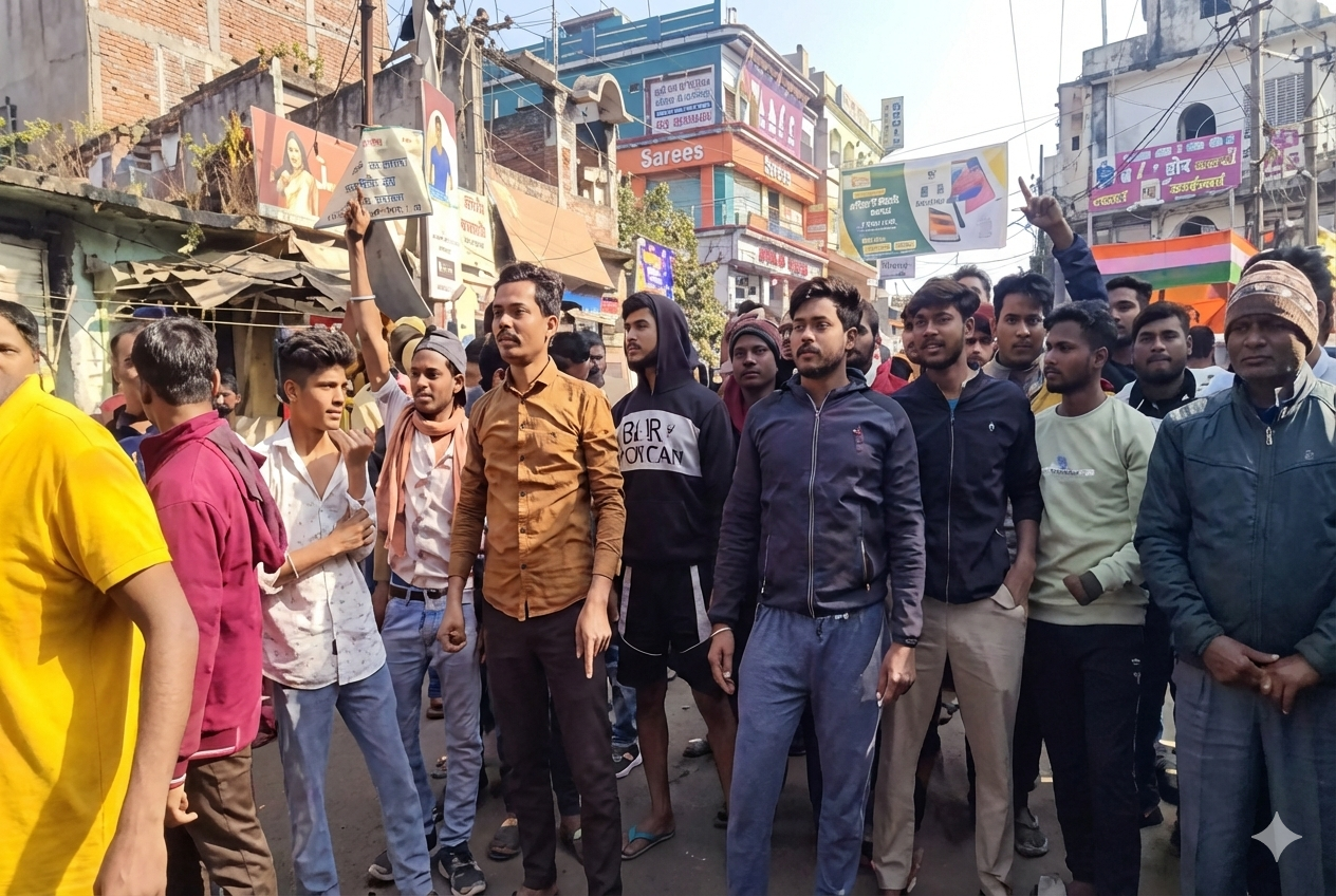 पाकुड़ में दर्दनाक हादसा, स्कूल बस की टक्कर से युवक की मौत, गुस्साए लोगों ने सड़क पर किया हंगामा