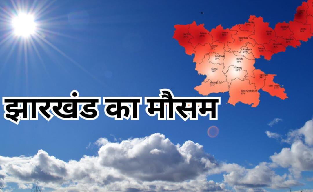 Weather Alert:झारखंड से ठंड की विदाई लगभग पूरी, आज राजधानी समेत कोल्हान के लोगों का छूटेगा पसीना