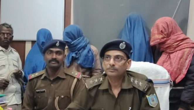 चोरी की बाइक खरीद बिक्री करने वाला सरगना सहित 4 गिरफ्तार, देवघर पुलिस ने 4 बाइक व 2 सेलफोन किया बरामद