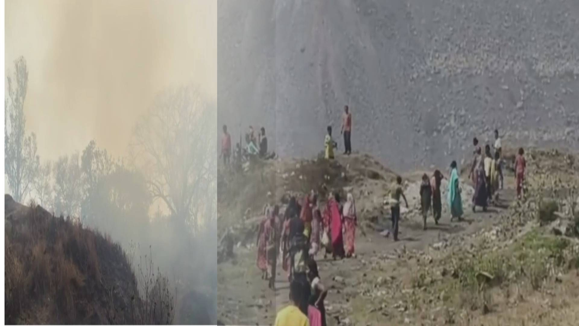 धनबाद में BCCL आउटसोर्सिंग खदान में फिर भड़की आग, बढ़ी परेशानी